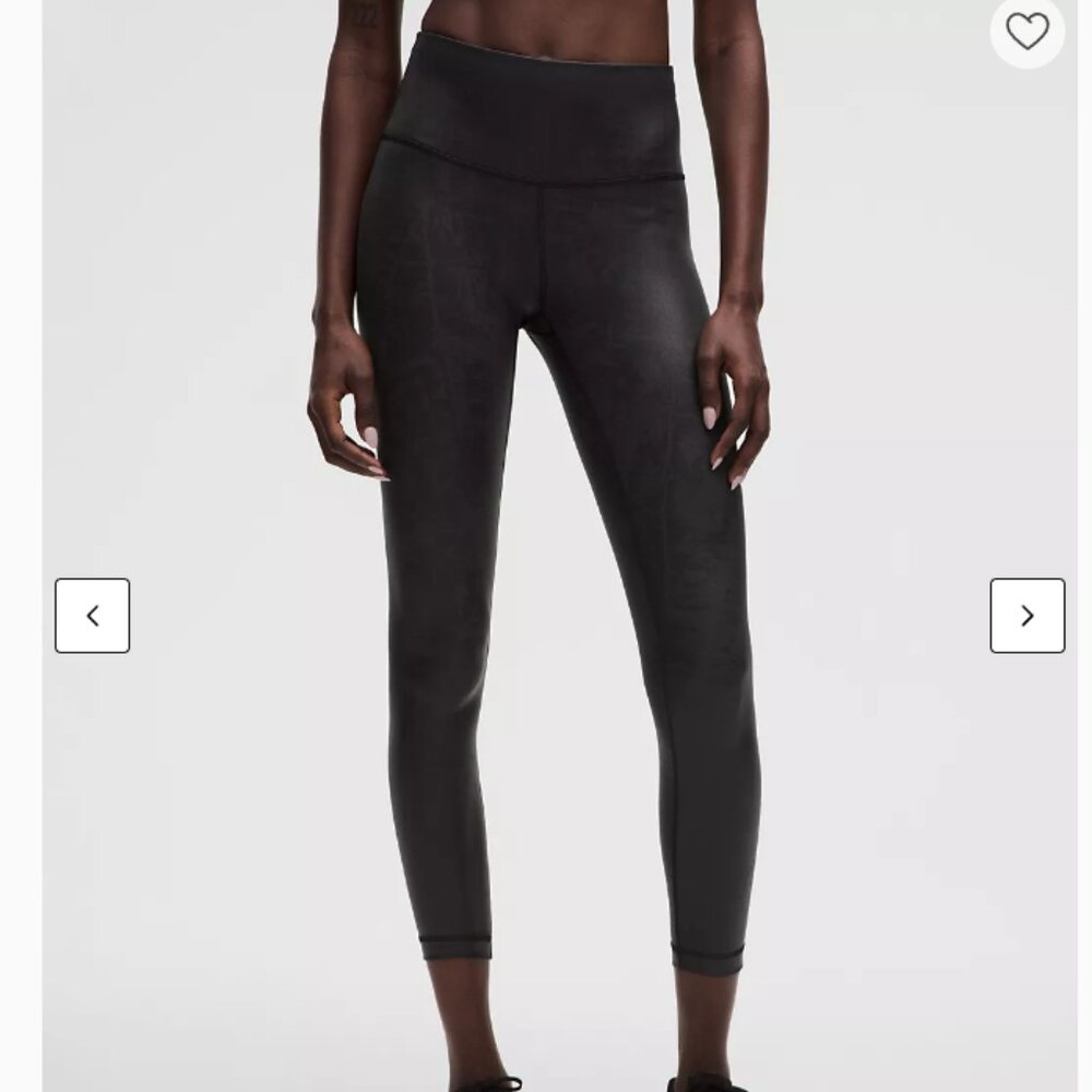 lululemon athletica Under Train HR Tight 25" Matte Foil Black Leggings - NWT